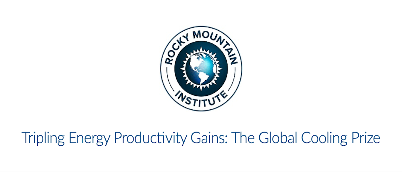 Online Event: Tripling Energy Productivity Gains: The Global Cooling Prize