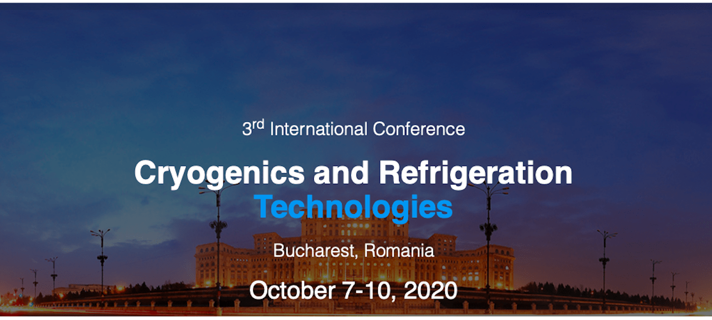 3rd International Conference Cryogenics and Refrigeration Technologies