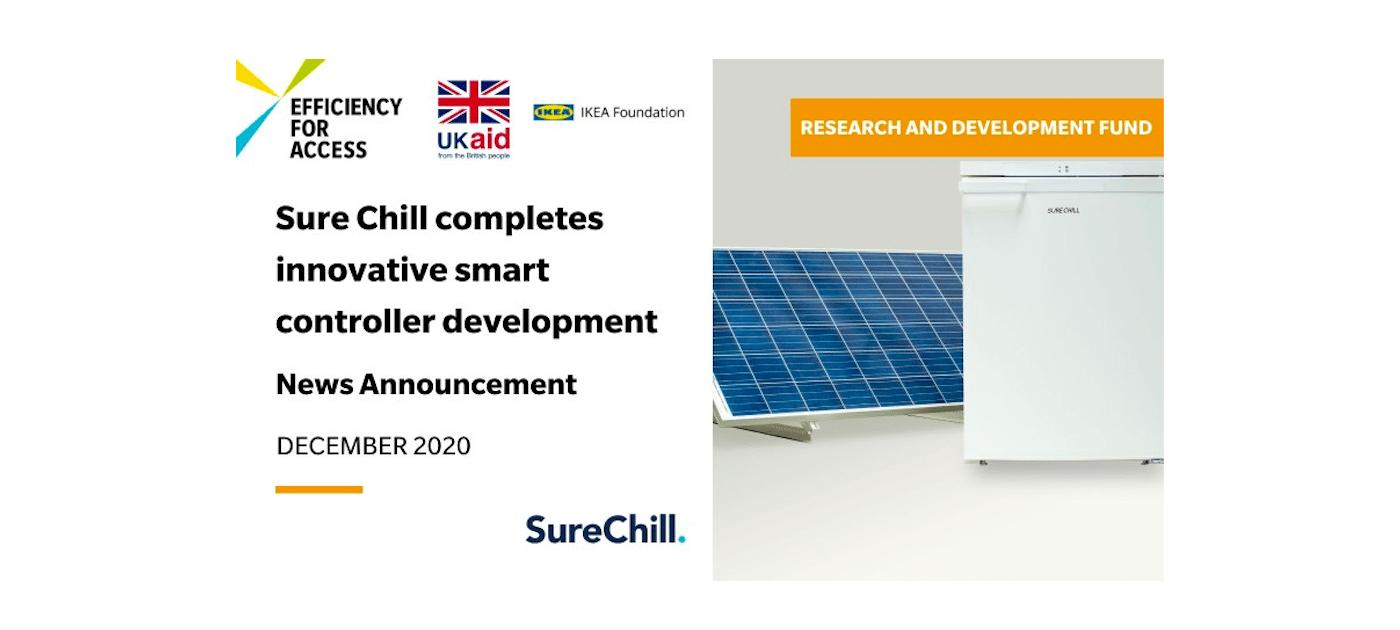 Sure Chill completes innovative smart controller development with support from Efficiency for Access Research and Development Fund