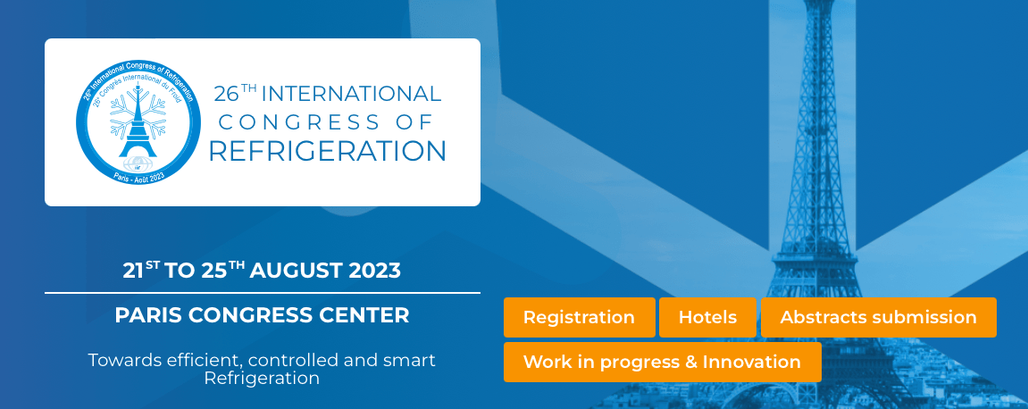26th IIR International Congress of Refrigeration (ICR 2023)