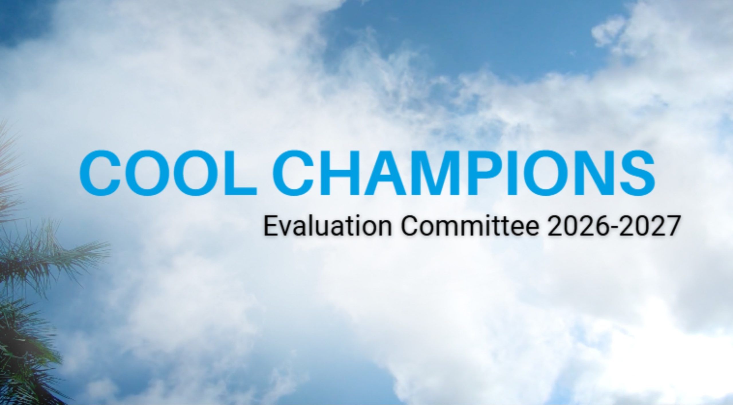 Cool Champions Evaluation Committee Unveiled
